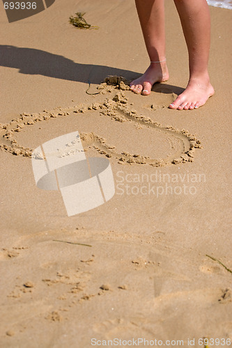 Image of Heart In The Sand