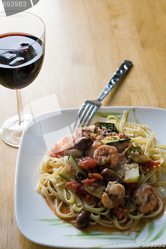 Image of Shrimp with Pasta Dish