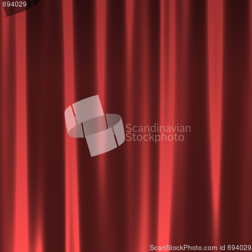 Image of Red Curtain Seamless Pattern
