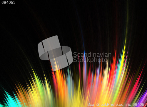 Image of Rainbow Fractal Feathers
