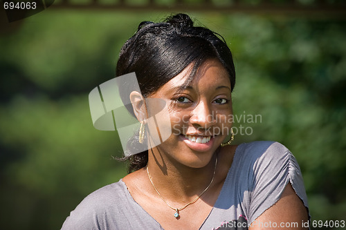 Image of Smiling Young Woman