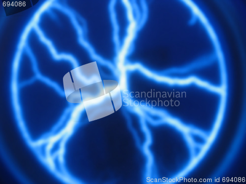 Image of blue electricity