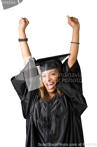 Image of Happy Graduate Cheering