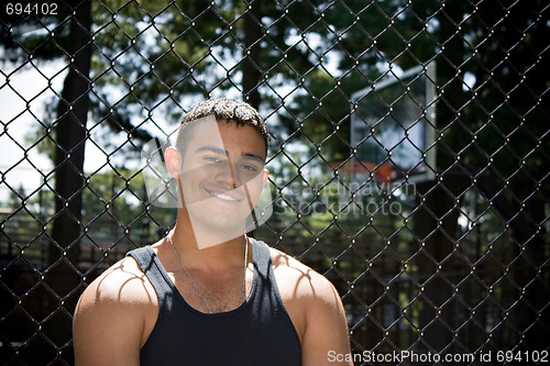 Image of Smiling Basketball Player