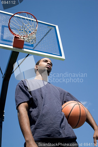 Image of Basketball Player Thinking