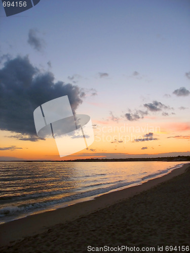 Image of New England Beach Sunset