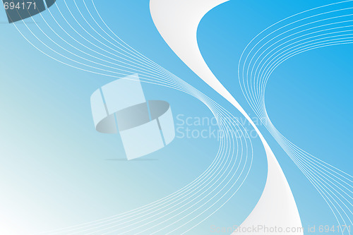 Image of Abstract Blue Swirls