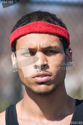 Image of Basketball Player Portrait