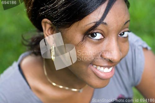 Image of Smiling Young Woman