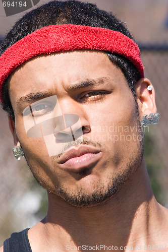 Image of Basketball Player Portrait