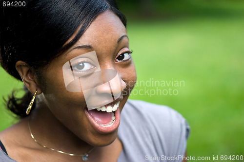 Image of Happy Young Woman