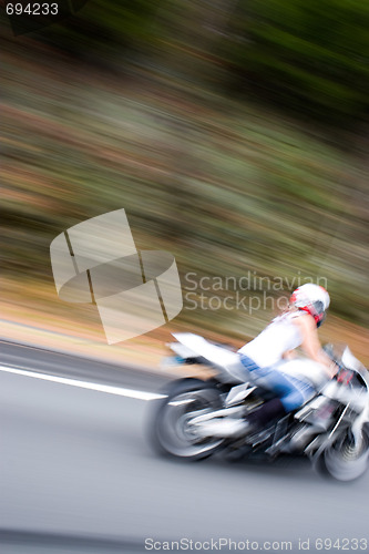 Image of Blonde Biker Girl