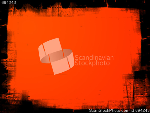 Image of Orange Grunge frame