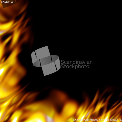 Image of fiery border