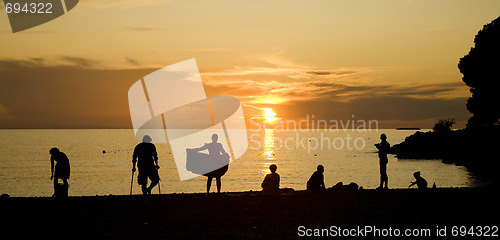 Image of Sunset by the sea