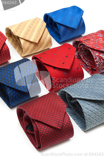 Image of Varicoloured male ties