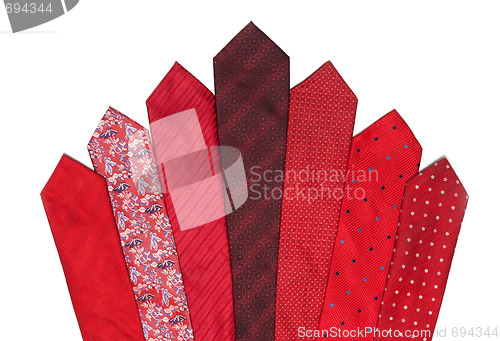 Image of Red and crimson ties