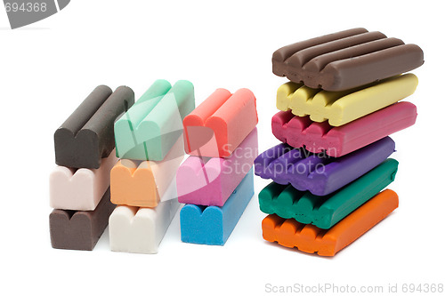 Image of Multicolour piles plasticine
