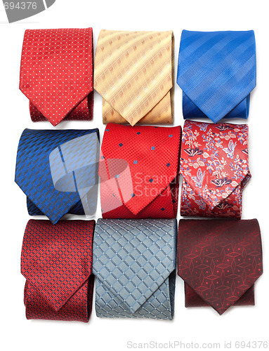Image of Varicoloured male ties