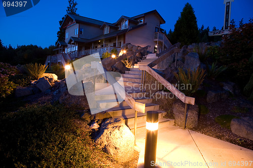 Image of Night Landscaping and Architecture