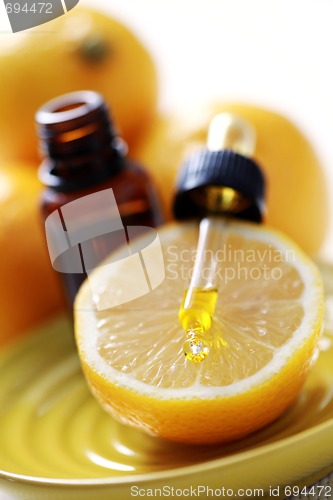 Image of lemon essential oil