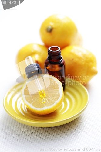 Image of lemon essential oil