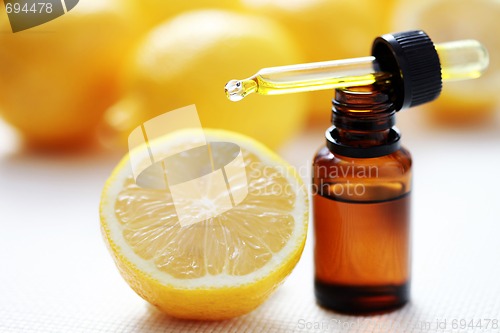 Image of lemon essential oil