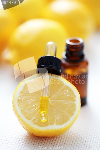 Image of lemon essential oil