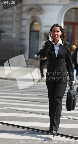 Image of Businesswoman in the city