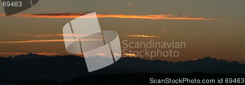 Image of Alps - Dolomites - Italy sunset