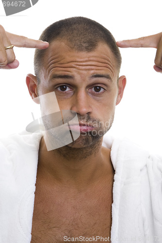 Image of Man and his balding head