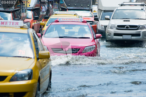 Image of Flooded street in Bangkok