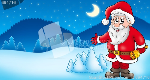 Image of Landscape with Santa Claus 1