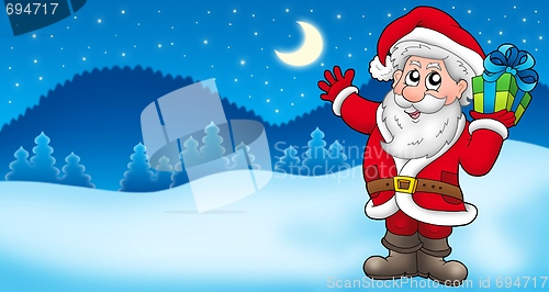 Image of Landscape with Santa Claus 2