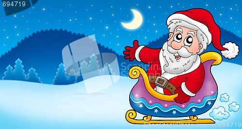 Image of Landscape with Santa Claus 4