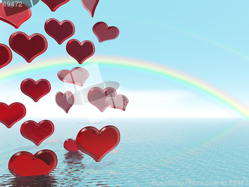 Image of Raining hearts