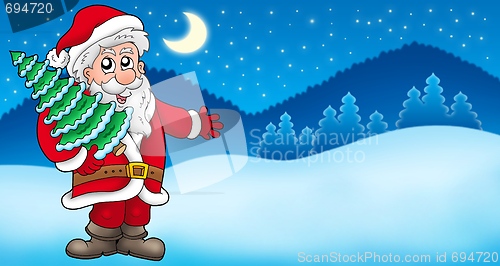 Image of Landscape with Santa Claus 5