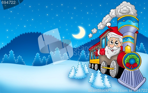 Image of Landscape with Santa Claus 7