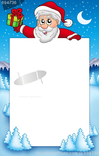 Image of Christmas frame with Santa Claus 5