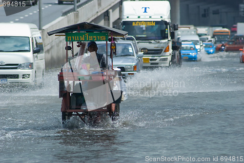 Image of Monsoon rain in Bangkok, Thailand
