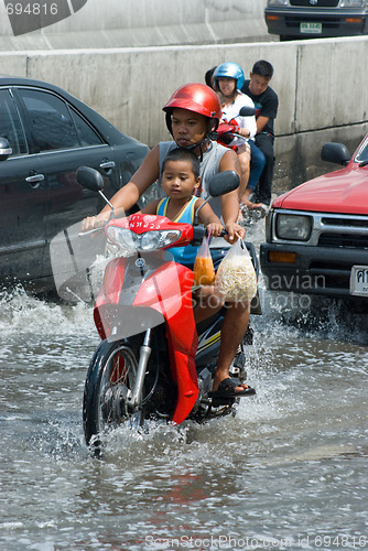 Image of Monsoon rain in Bangkok, Thailand