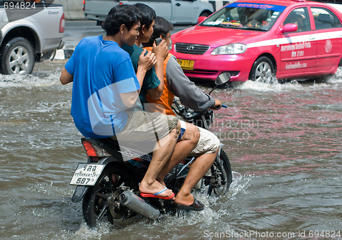 Image of Monsoon rain in Bangkok, Thailand