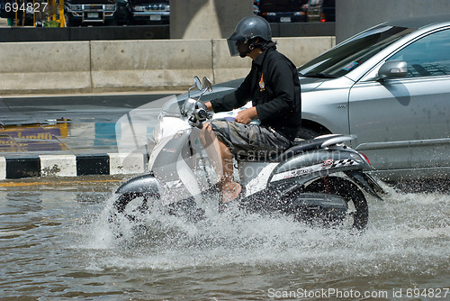 Image of Monsoon rain in Bangkok, Thailand