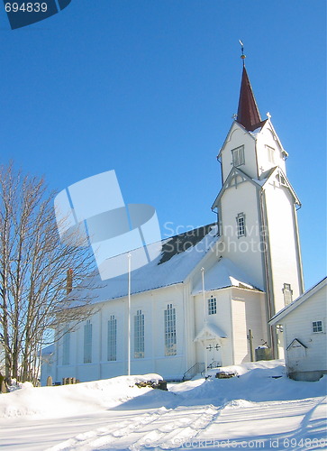 Image of Hoem church winterland