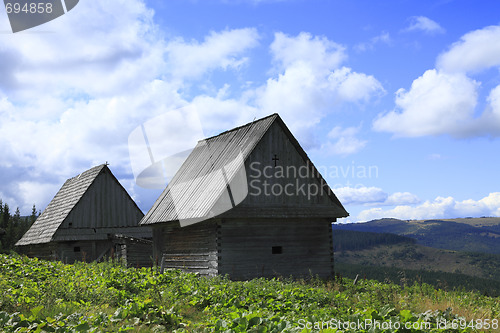 Image of Romanian traditional wooden house