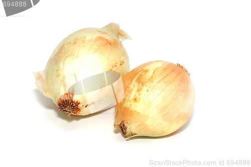 Image of Yellow onion isolated on white background