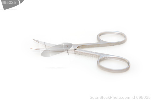 Image of Office tools. Scissors isolated on white.