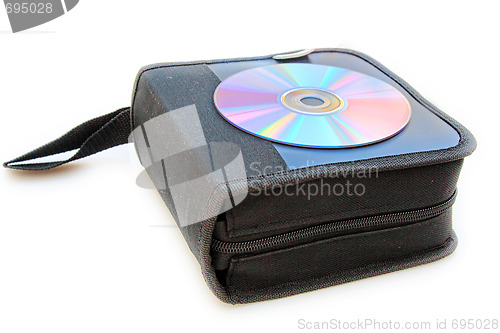 Image of CD case isolated over white