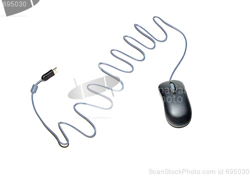 Image of Computer mouse with white background