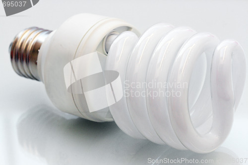 Image of Fluerescent lamp bulb on isolated background